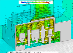 断面温度分布 断面温度分布