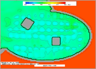 平面温度分布 （1F床面1m高さ）