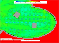 平面PMV分布 （1F床面1m高さ）