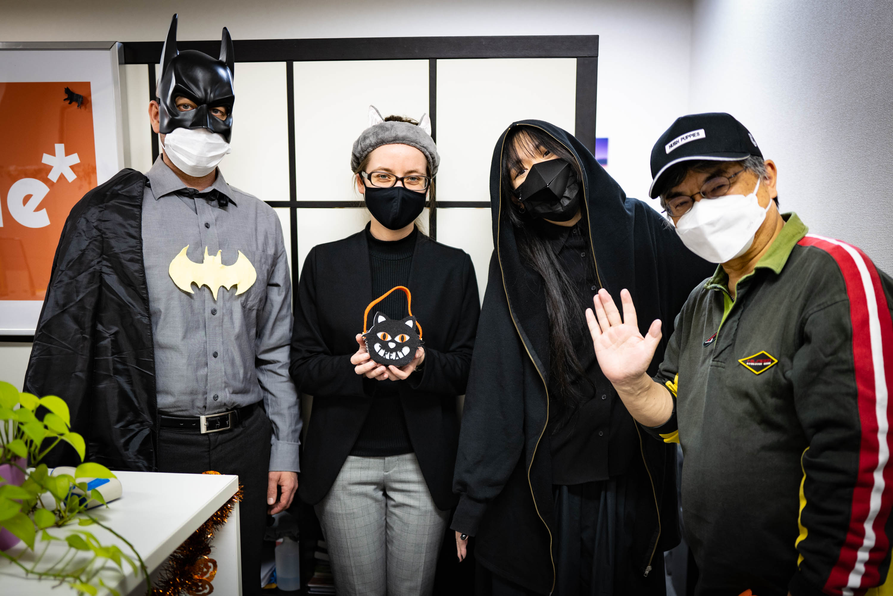今年のハロウィンでのジャブルの先生との写真　（英会話のジャブル　https://jabble.jp/）